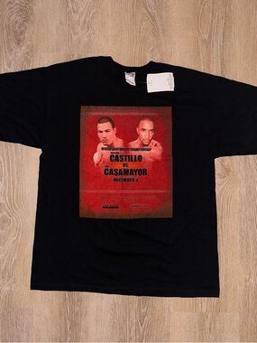 Vintage Castillo vs Casamayor Boxing Championship Promo T-Shirt NWT